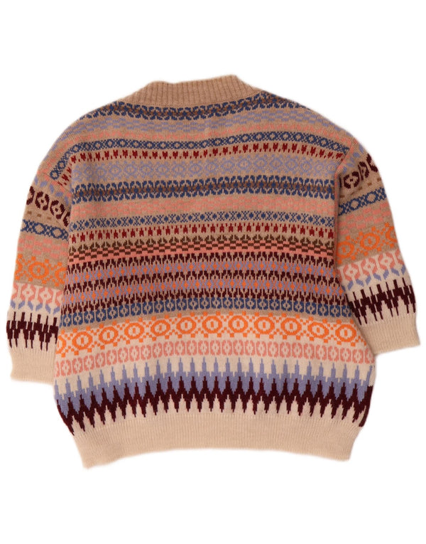 Max Mara Pull Weekend Col V Femme UK 18 XL Multicolore
