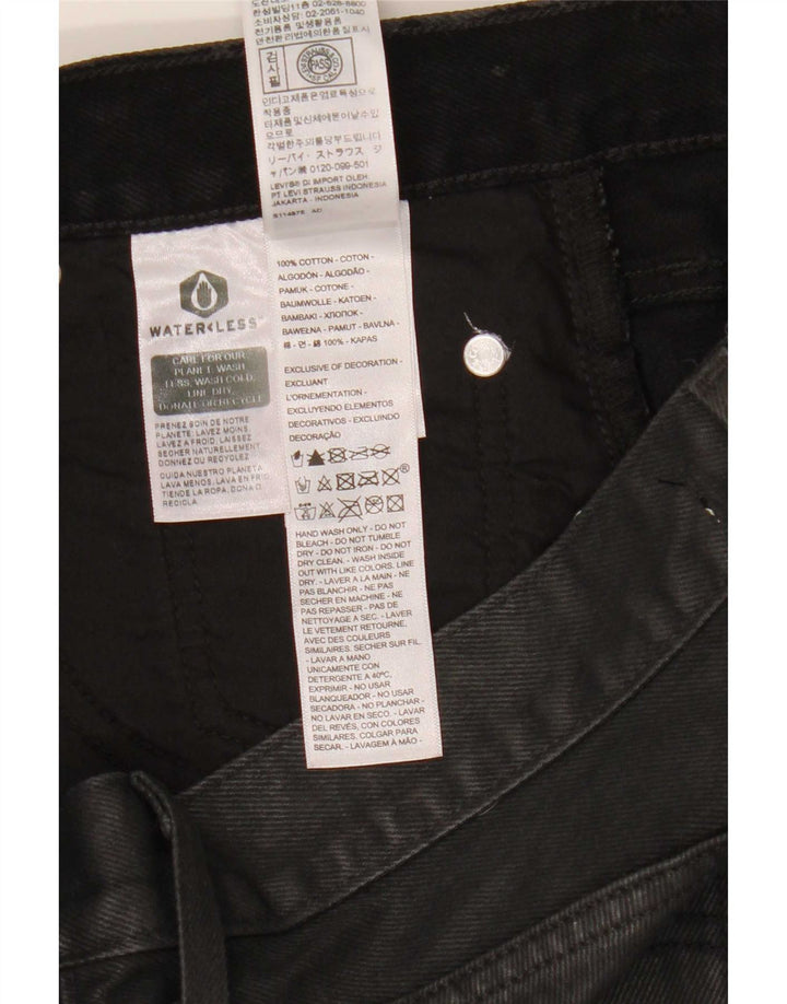 Levi's Mini Jupe En Jean W27 Femme Petit Noir Coton