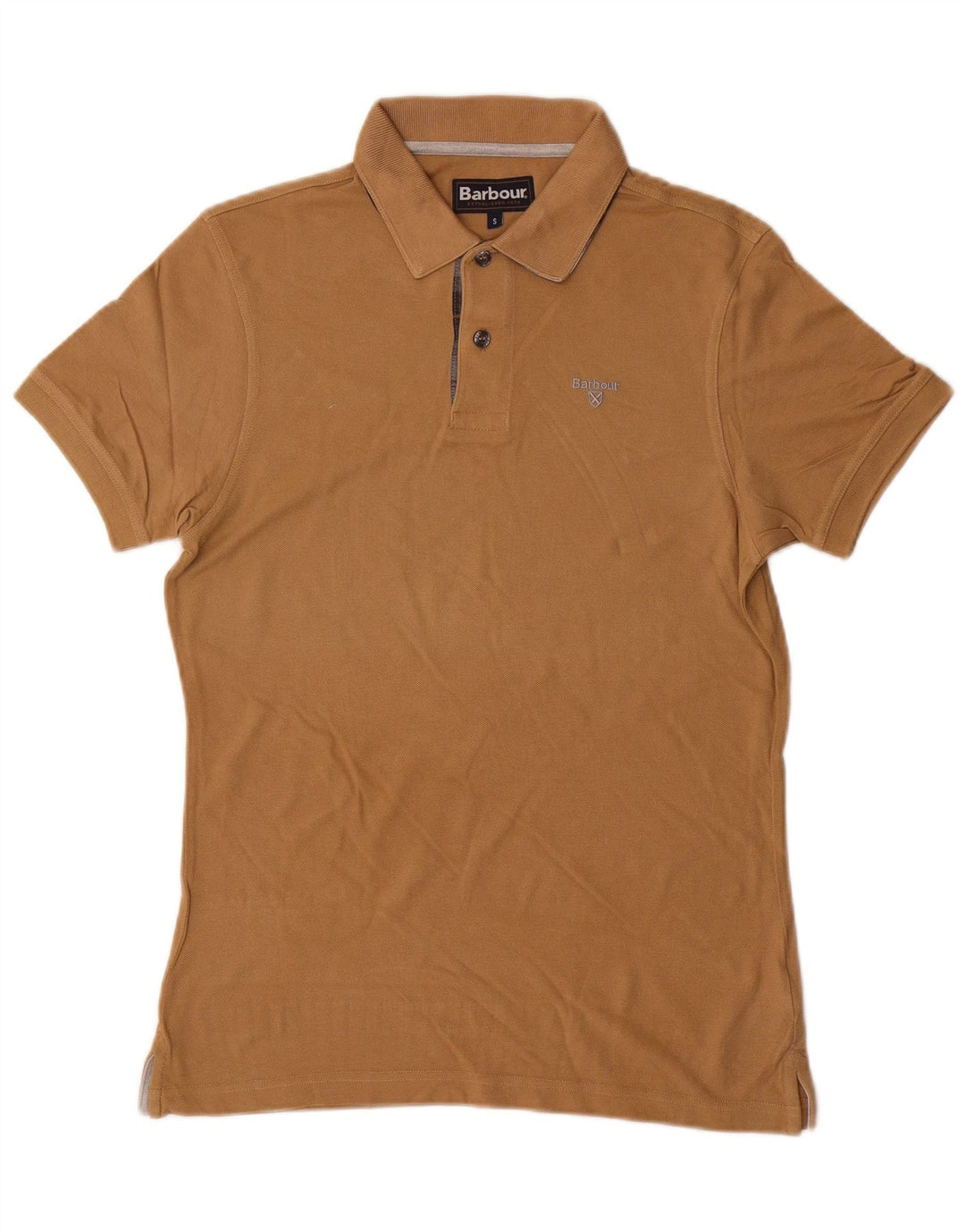 BARBOUR Polo Homme Petit Coton Beige