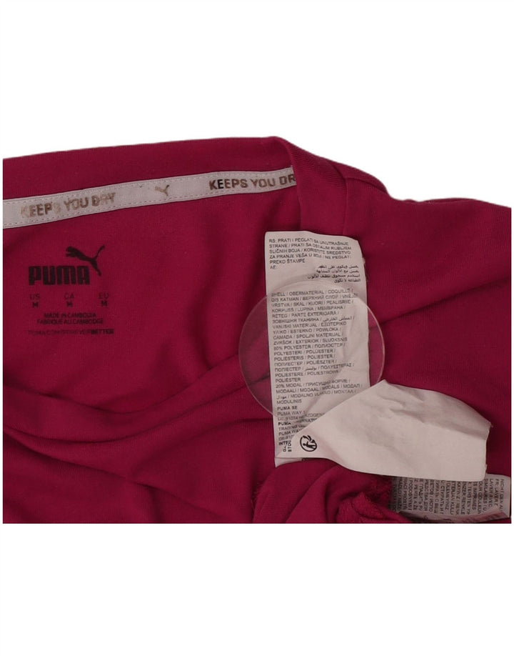 Puma T-shirt graphique pour femme UK 14 Rose moyen Polyester
