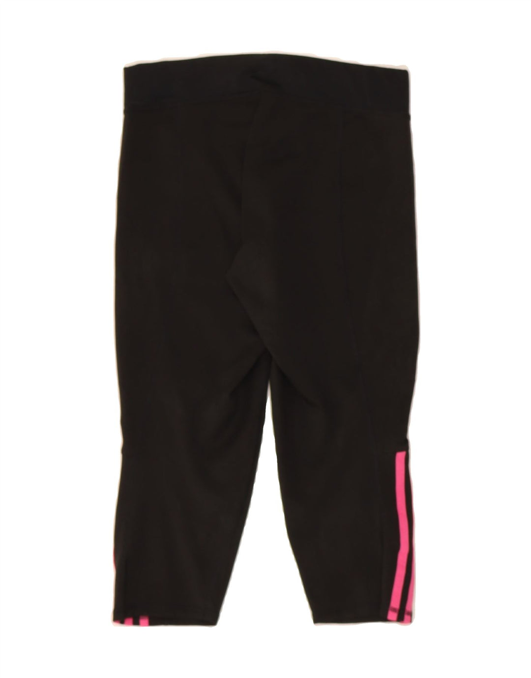 ADIDAS Womens Capri Leggings UK 12/14 Medium  Black Polyester Vintage Adidas and Second-Hand Adidas from Messina Hembry 