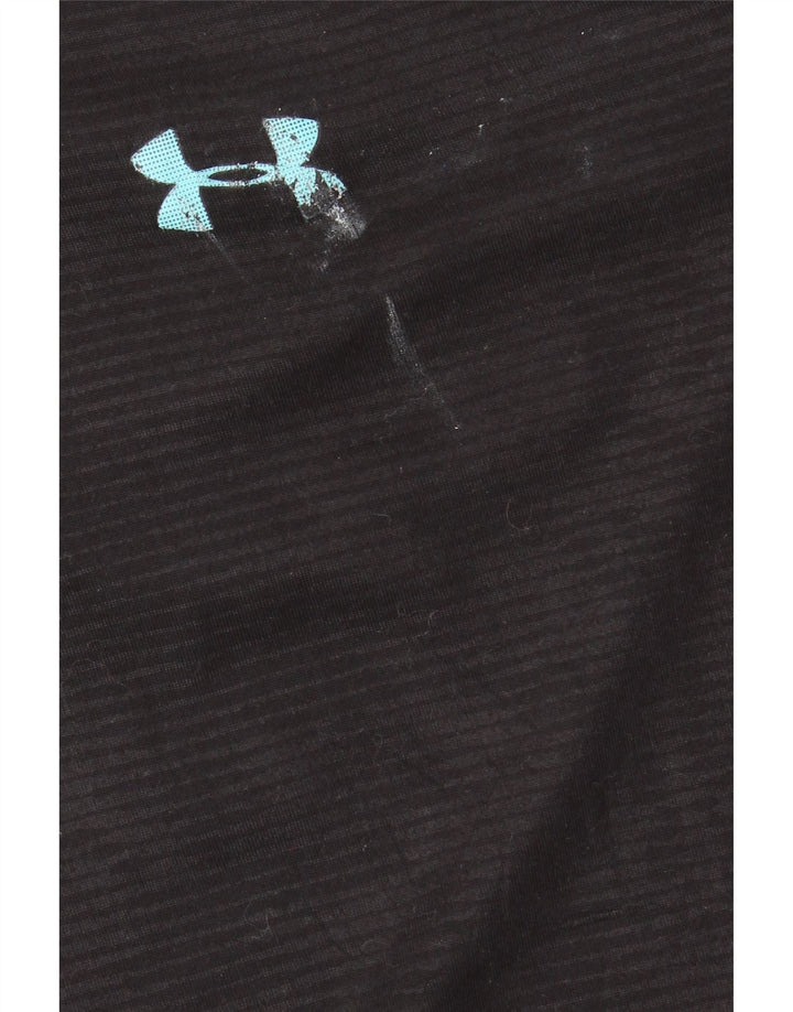 Under Armour Haut de survêtement Heat Gear pour homme avec col zippé Noir Taille L