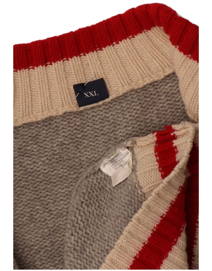 MC NEAL Pull Cardigan Homme 2XL Gris Laine