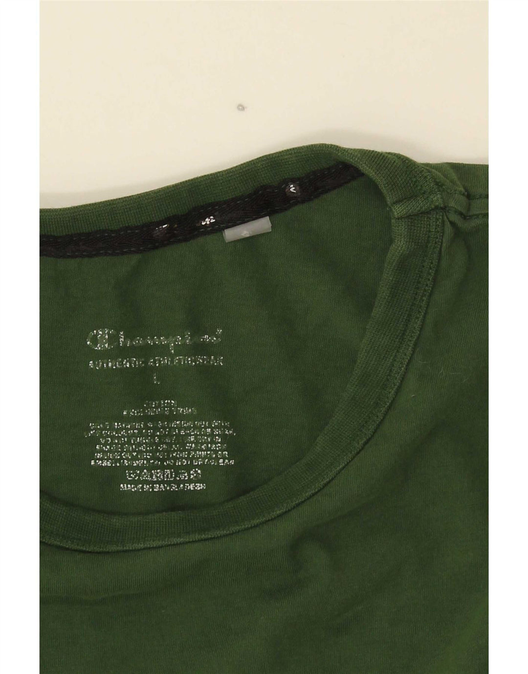 Champion T-Shirt Graphique Homme Grand Vert Coton