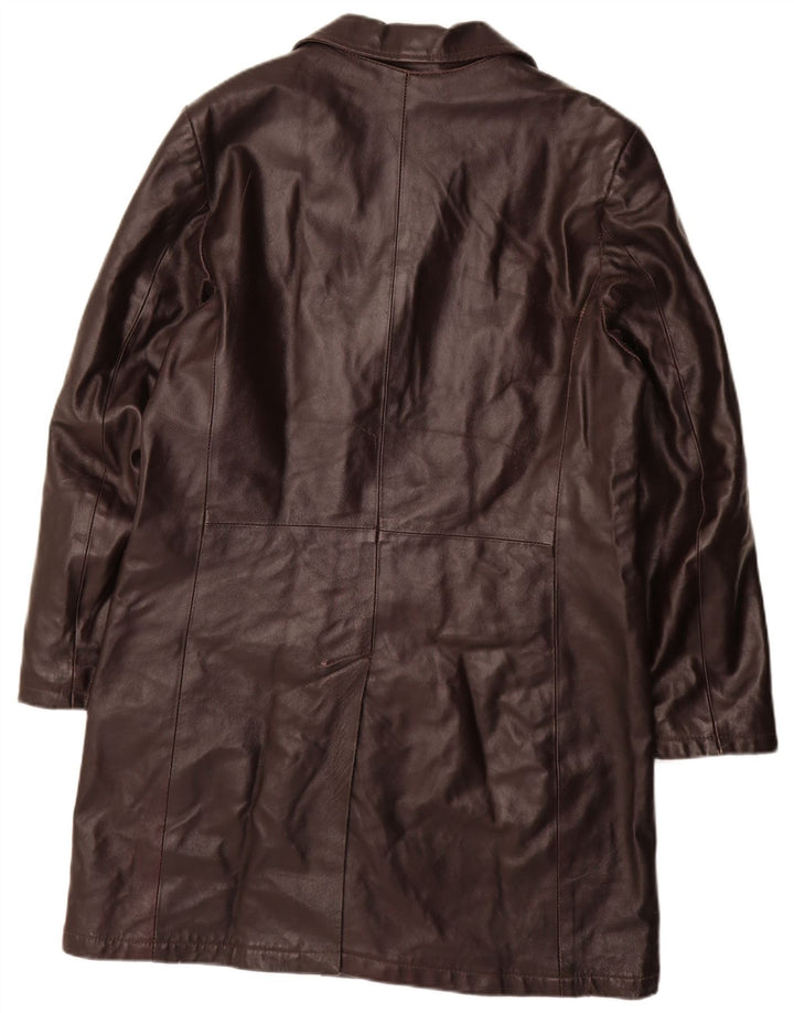 METROPOLITAN Manteau en Cuir Homme IT 50 Grand Cuir Marron