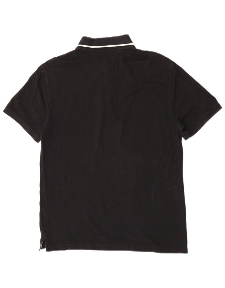 Tommy Hilfiger Polo Homme Noir Moyen Coton Classique