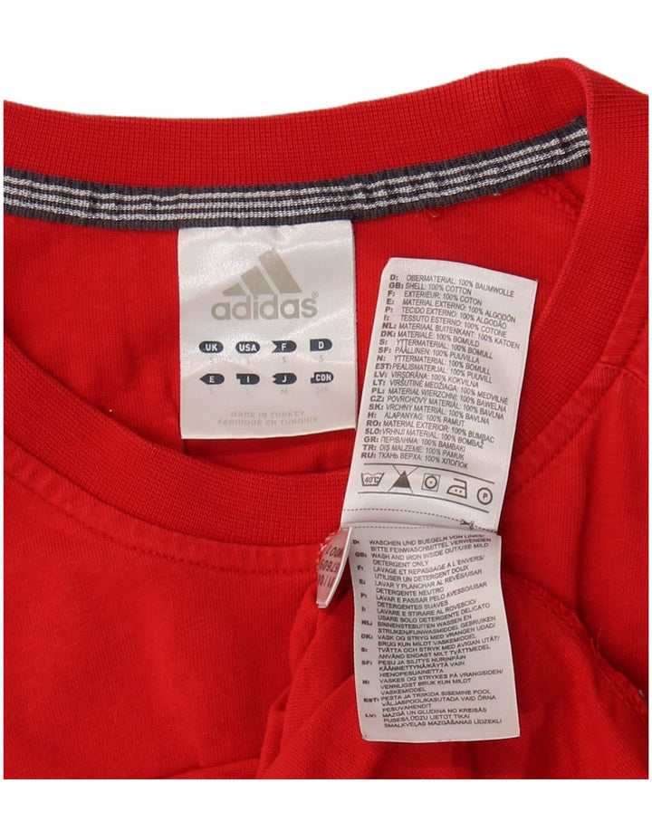 Adidas T-Shirt Homme Haut Petit Rouge Coton