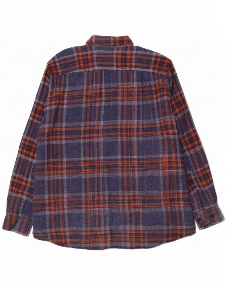 Daniel Hechter Chemise en flanelle coupe classique pour homme XL Bleu marine à carreaux en coton
