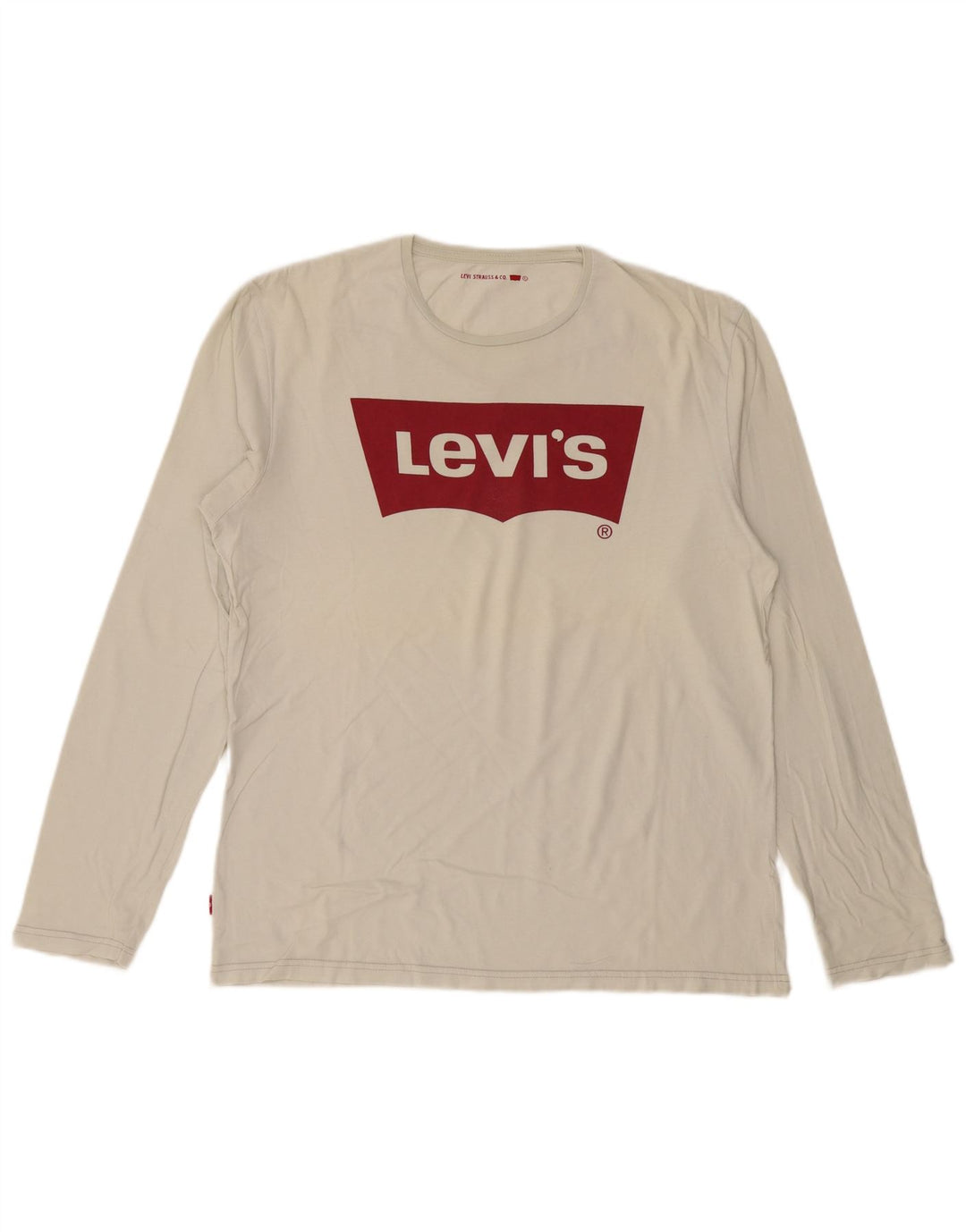 LEVI'S Haut graphique à manches longues pour homme en coton blanc