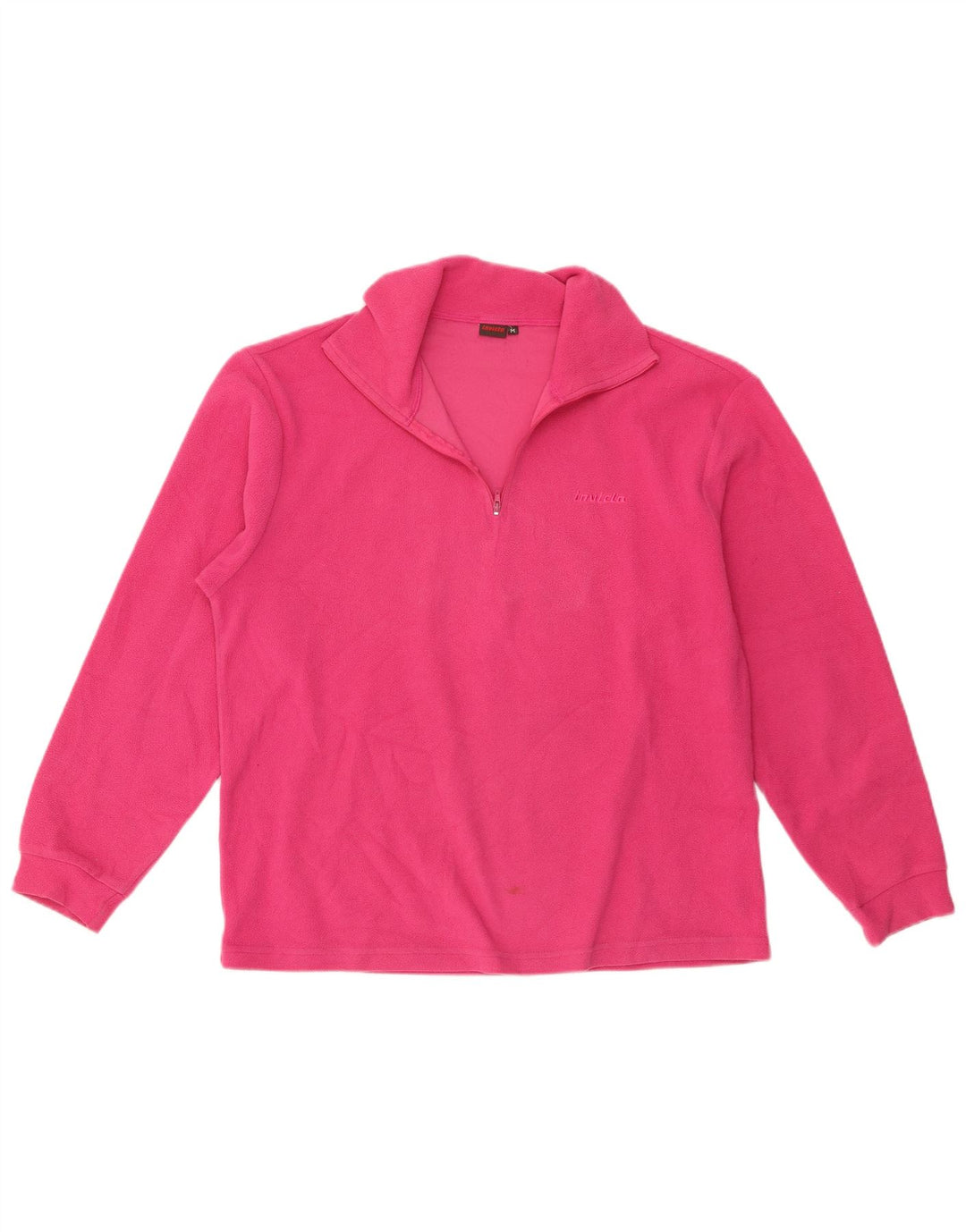 Invicta Pull polaire à col zippé pour femme UK 14 Rose moyen Polyester