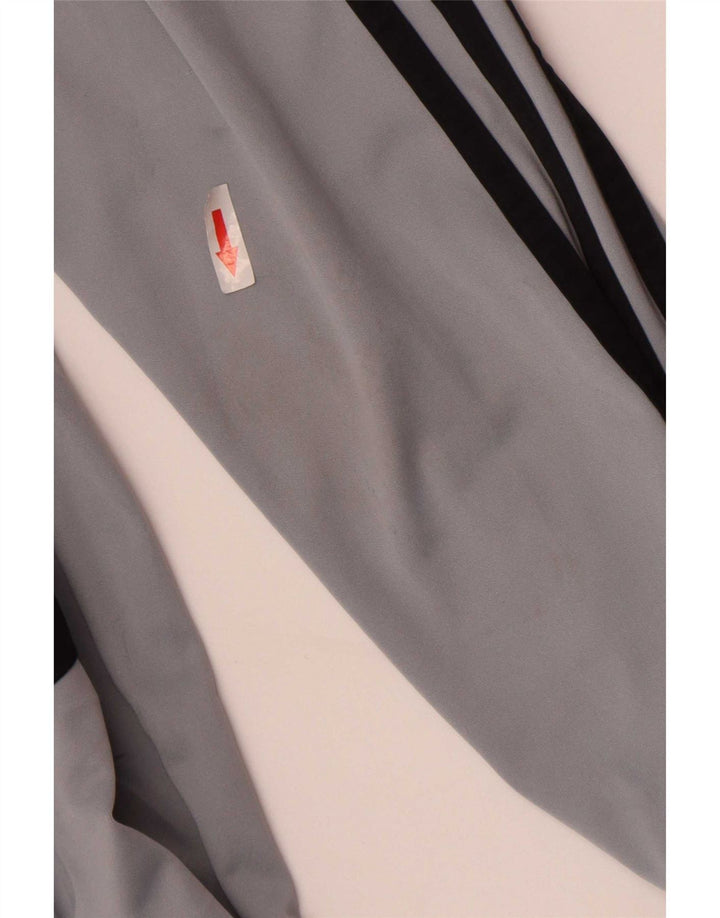 Adidas Haut à manches longues pour homme XL Gris Colorblock Polyester