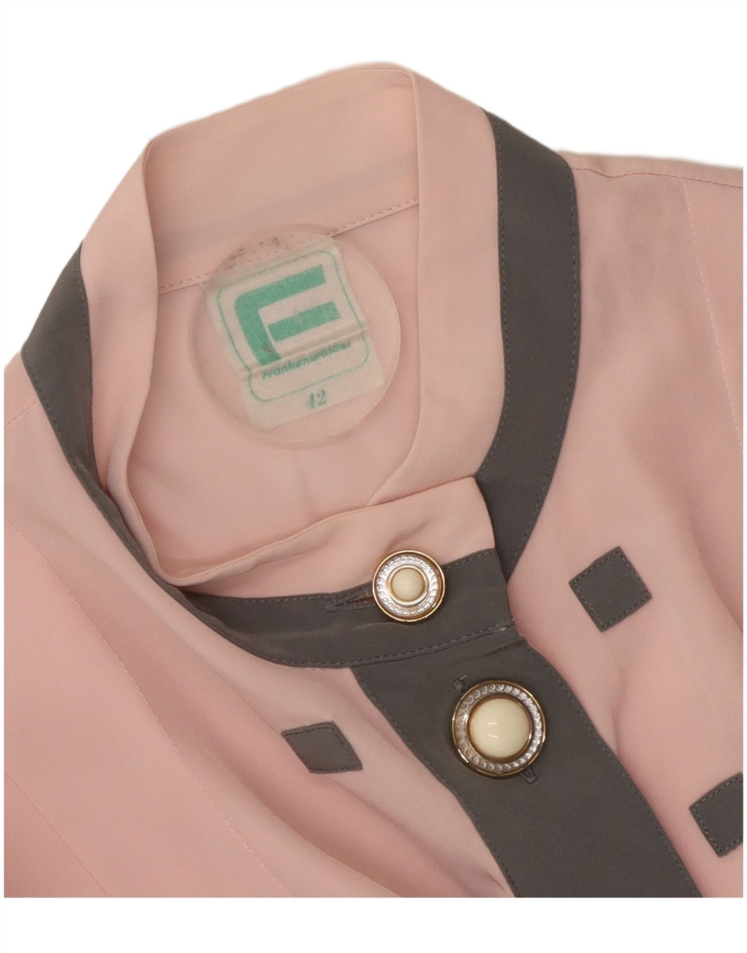 Frankenwalder Chemisier Femme EU 42 Grand Rose Colorblock Polyester