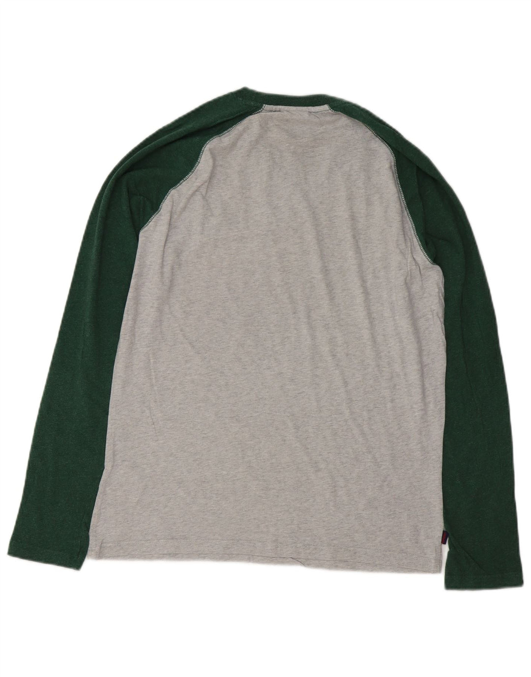 SUPERDRY Haut à Manches Longues Homme Gris Moyen Colourblock Coton