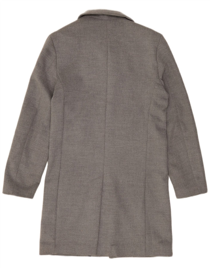 Zara Manteau Homme UK 36 Petit Gris Polyester