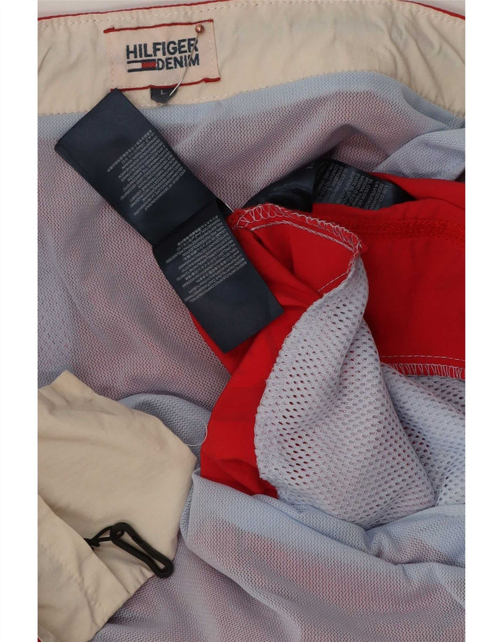 Tommy Hilfiger Short de bain graphique pour homme Grand rouge Polyester
