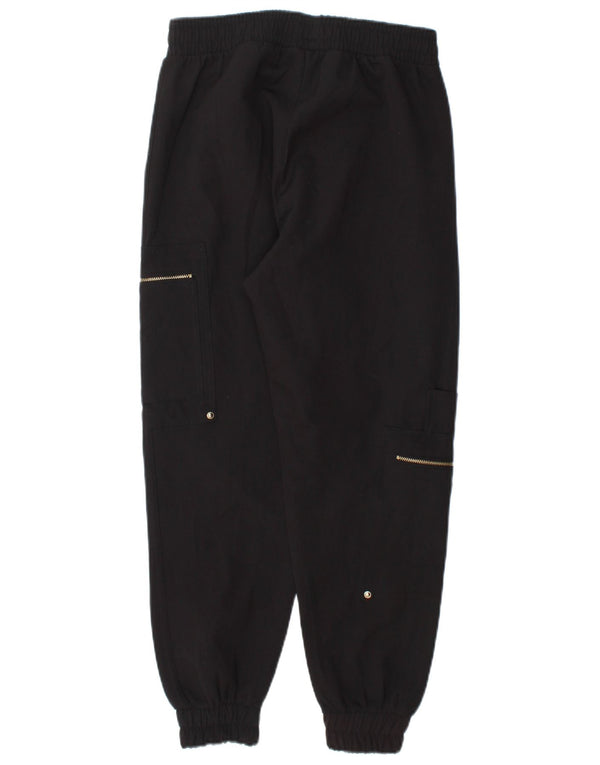 Zara Pantalon Cargo Joggers Femme XS W24 L27 Noir
