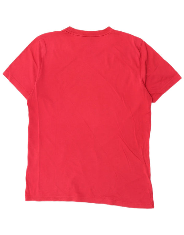 Adidas T-shirt graphique pour homme en coton bordeaux moyen