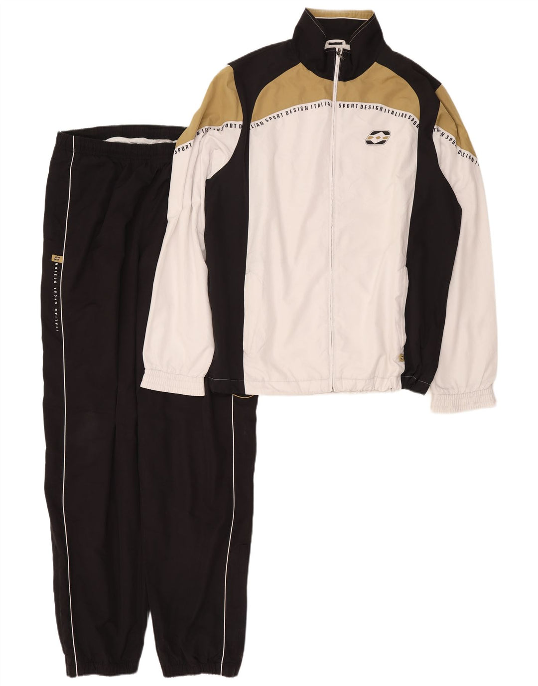 Lotto Survêtement complet graphique pour homme 2XL Blanc Colourblock