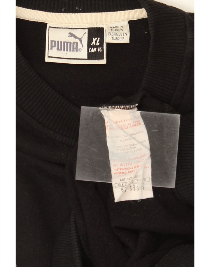 PUMA Sweat-shirt pour homme XL Noir Coton