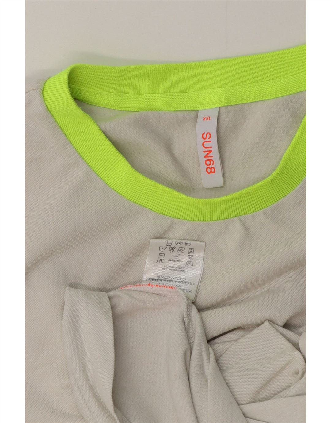 Sun68 T-shirt graphique pour homme 2XL Gris Coton