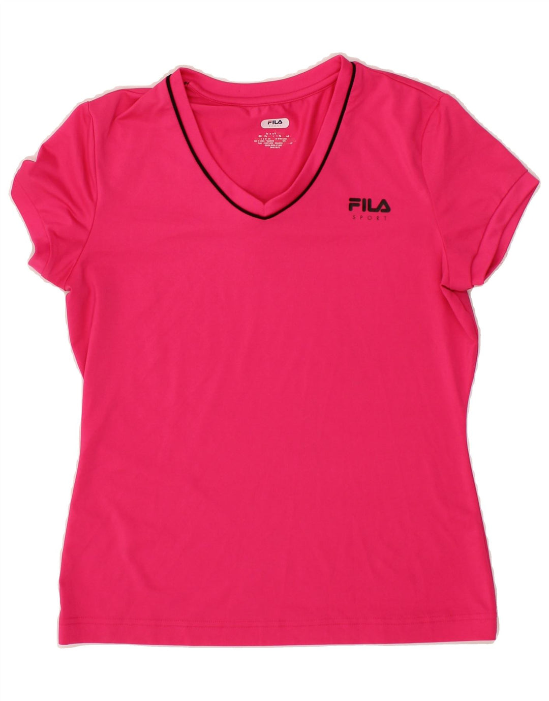 FILA Womens T-Shirt Top UK 12 Medium Pink Vintage Fila and Second-Hand Fila from Messina Hembry 