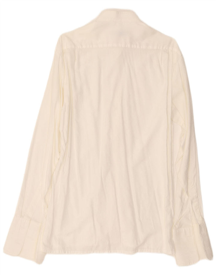 Seidensticker Chemise formelle pour homme Taille 40 Coton floral blanc moyen