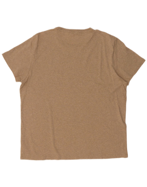 Polo Ralph Lauren T-shirt ajusté personnalisé pour homme en coton moucheté beige 2XL