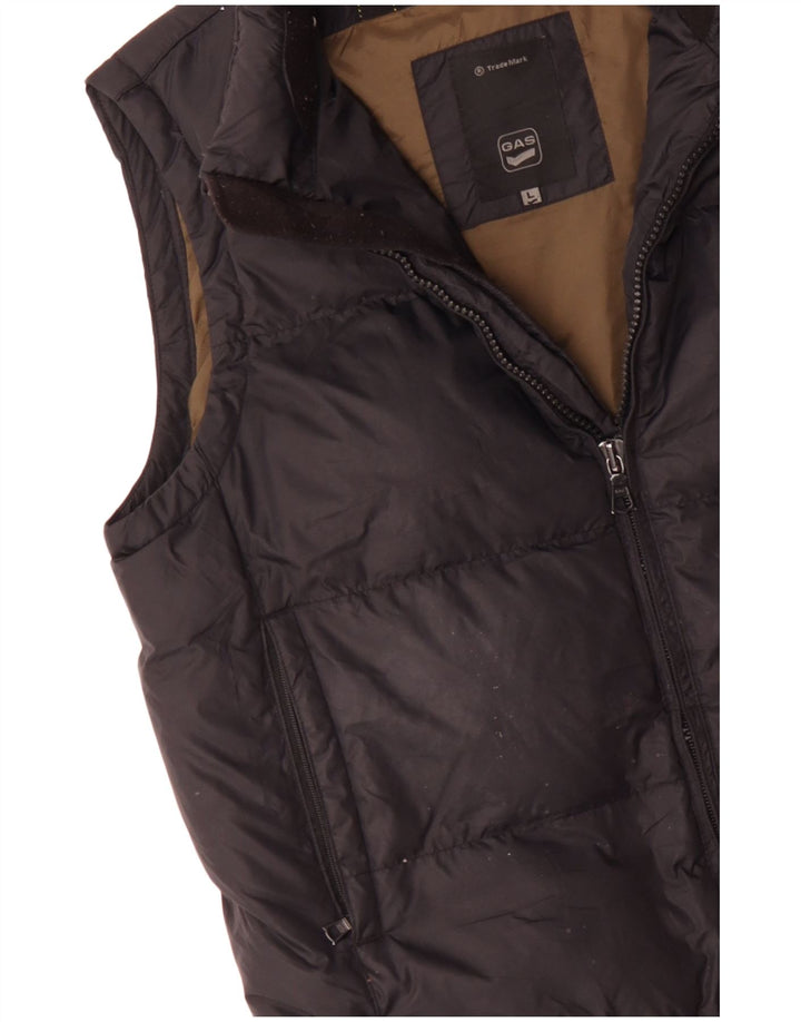 Gas Gilet rembourré pour homme UK 40 Large Noir Polyester