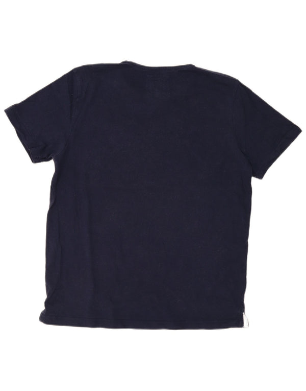 Crew Clothing T-Shirt Homme Haut Large Bleu Marine Coton