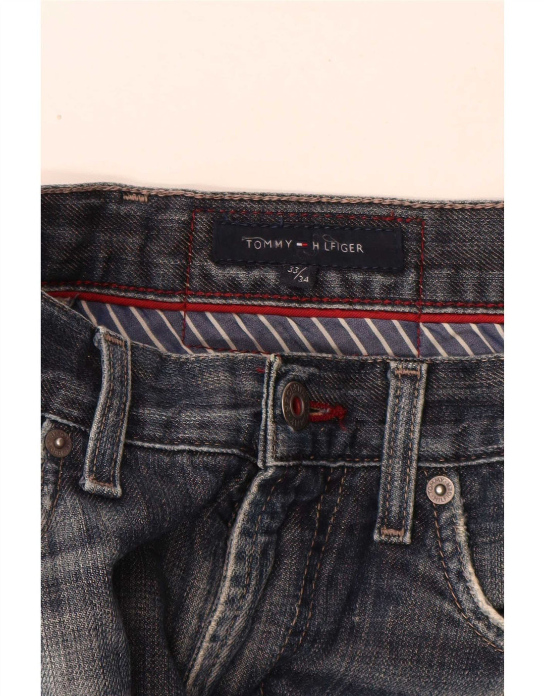 Tommy Hilfiger Jean droit homme W33 L34 bleu
