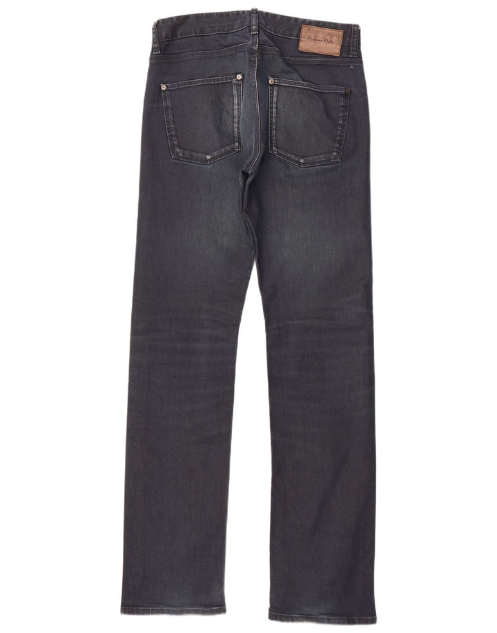 Massimo Dutti Jean droit pour homme EU 40 Medium W31 L34 Bleu marine Coton