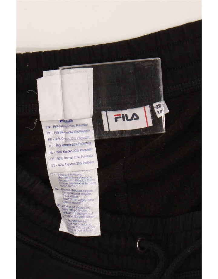 FILA Pantalon de Survêtement Graphique Joggers Homme Noir Moyen Coton