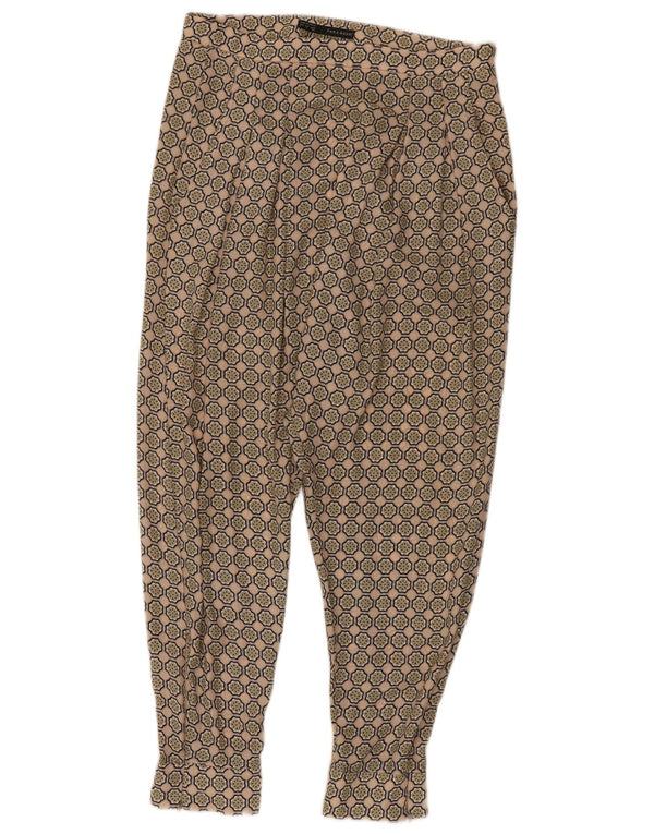 Zara Pantalon court de jogging pour femme Petit W26 L23 Beige Floral