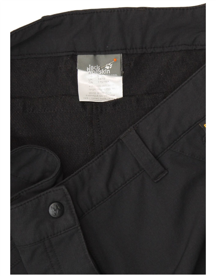 JACK WOLFSKIN Pantalon cargo de randonnée pour femme UK 14/16 Large W34 L30 Noir