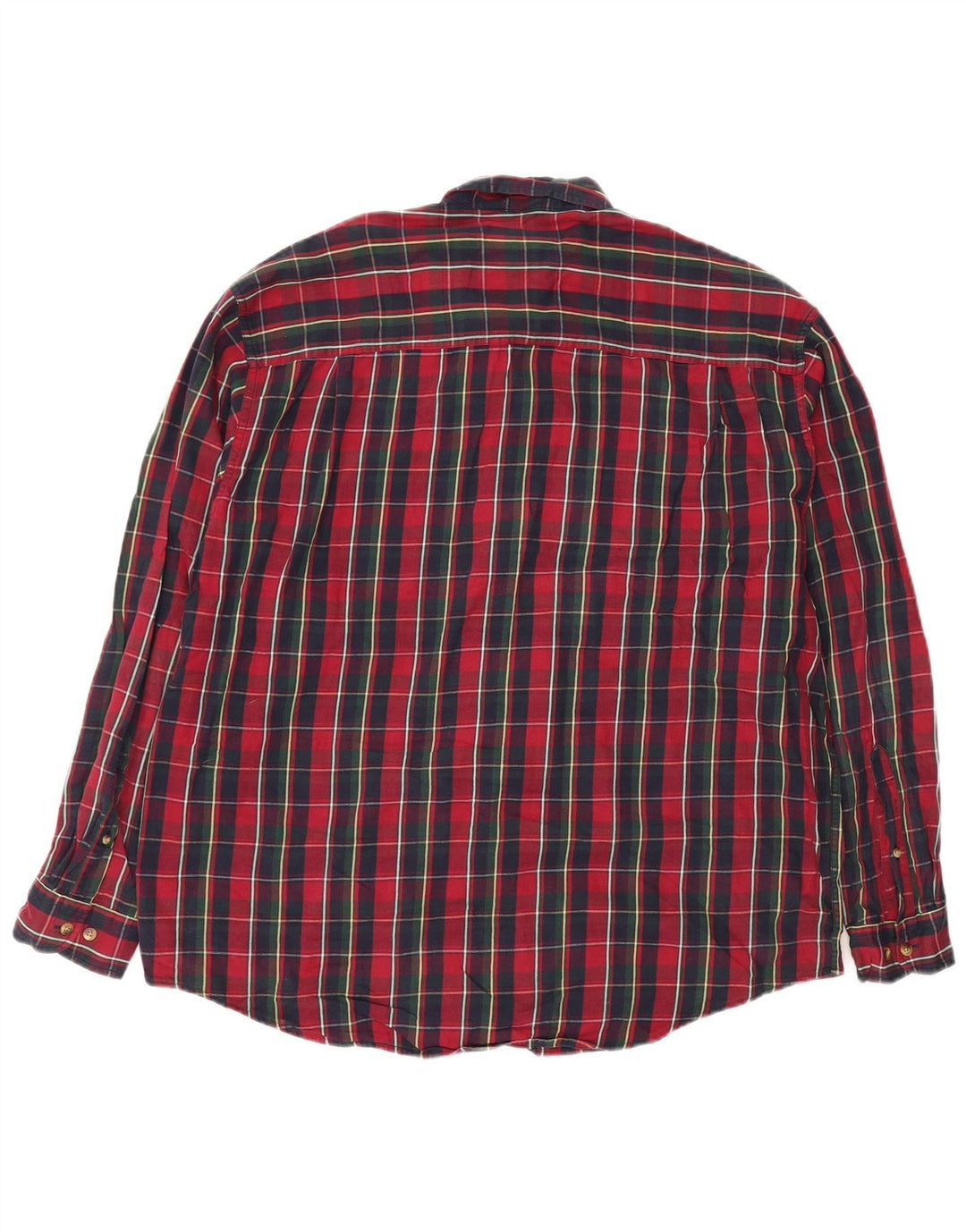 EDDIE BAUER Chemise en flanelle pour homme en coton à grands carreaux rouges