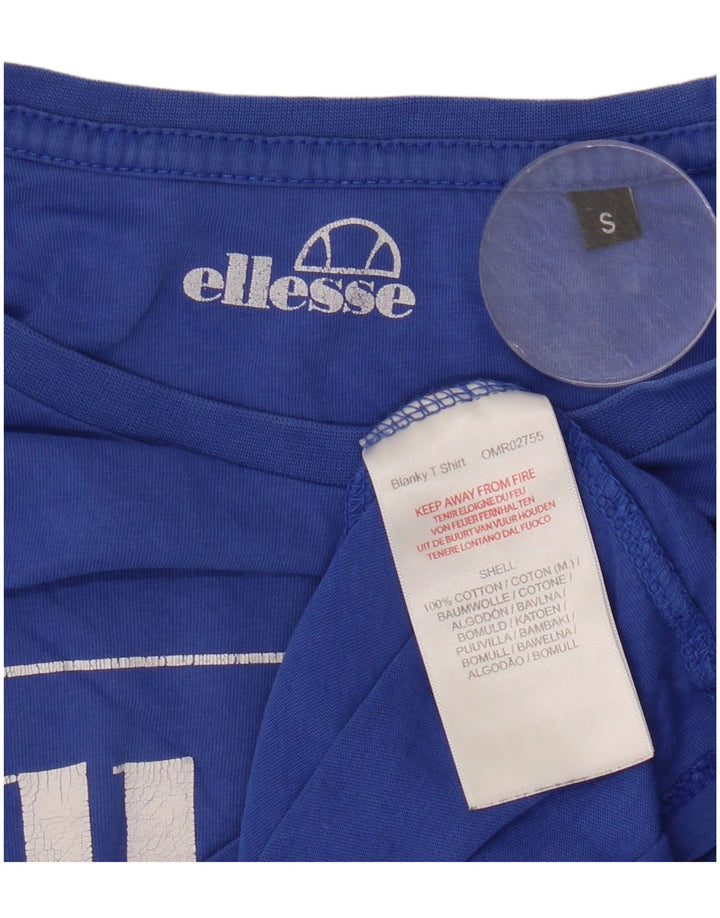 ELLESSE T-Shirt Graphique Homme Petit Bleu Coton