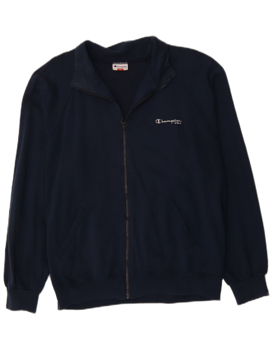CHAMPION Veste de Survêtement Graphique Homme Large Bleu Marine Colorblock