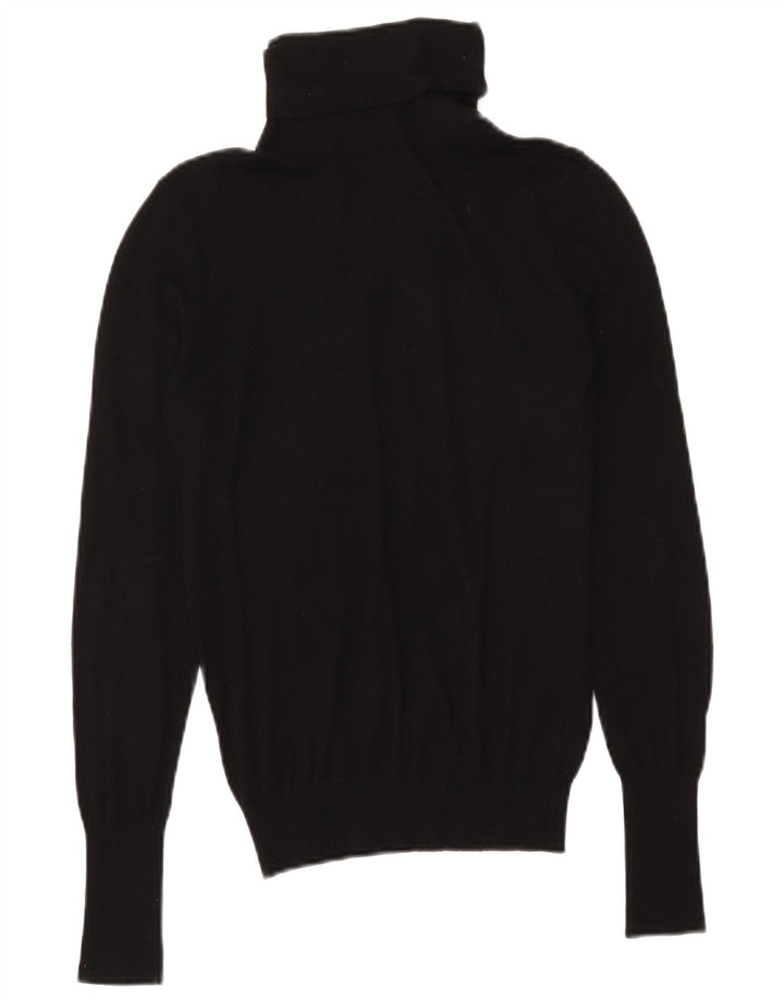 Zara Pull col roulé pour femme UK 10 Small Noir Modal