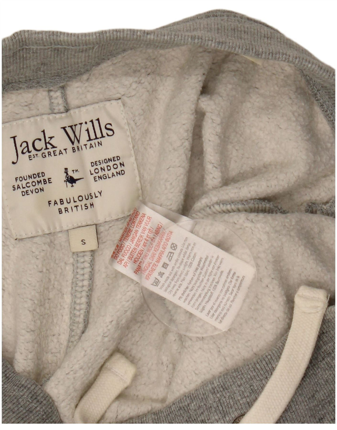 Jack Wills Short de sport pour homme Petit coton moucheté gris