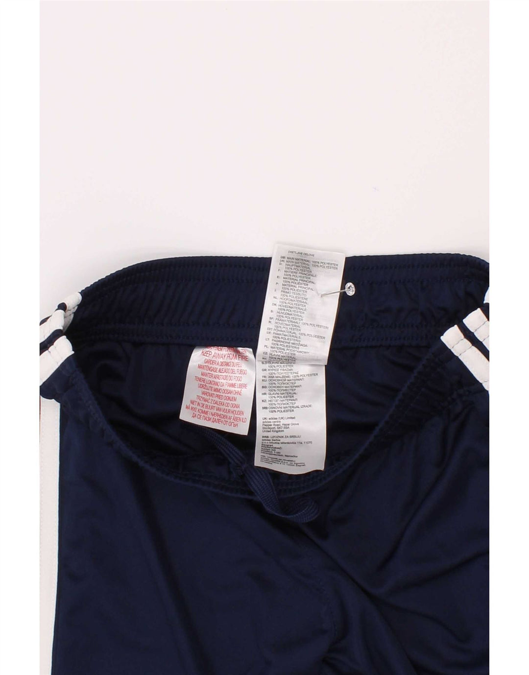 Short de sport Adidas Garçon Climalite 9-10 ans Bleu Marine Polyester