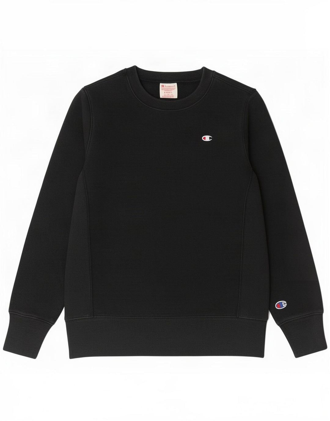 Champion Reverse Weave Sweatshirt Jumper UK 10 Petit Coton Noir