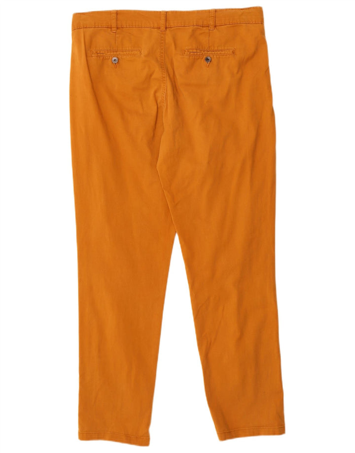 Benetton Pantalon Chino Pegged Femme W34 L29 Orange