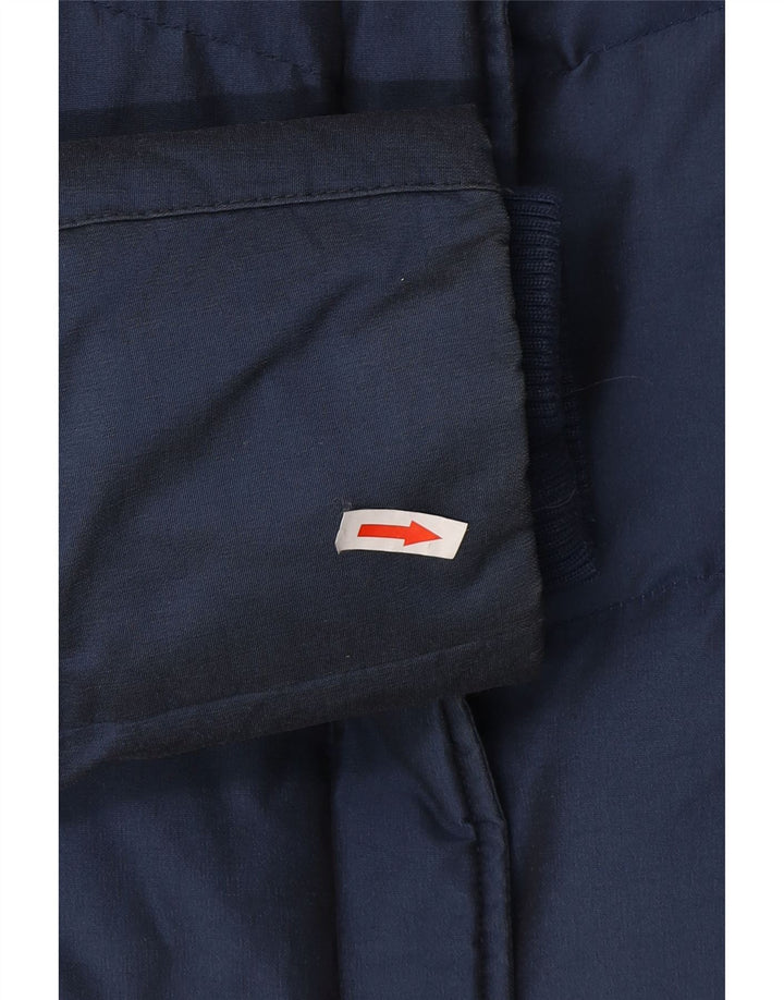 Woolrich Veste matelassée pour femme UK 16 Large Bleu marine Coton