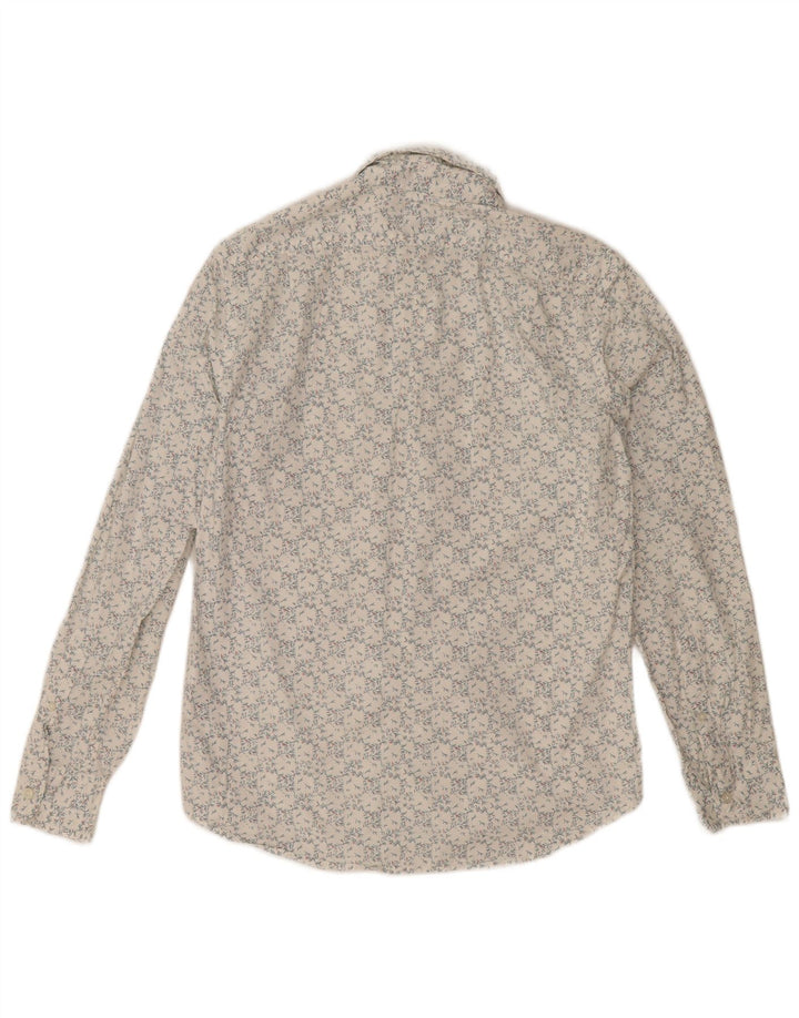 J. Crew Chemise Slim Homme Blanc Moyen Coton Floral