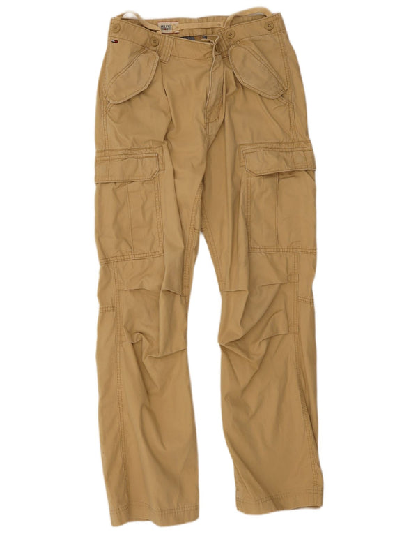 Tommy Hilfiger Pantalon cargo droit pour homme W36 L32 Coton beige