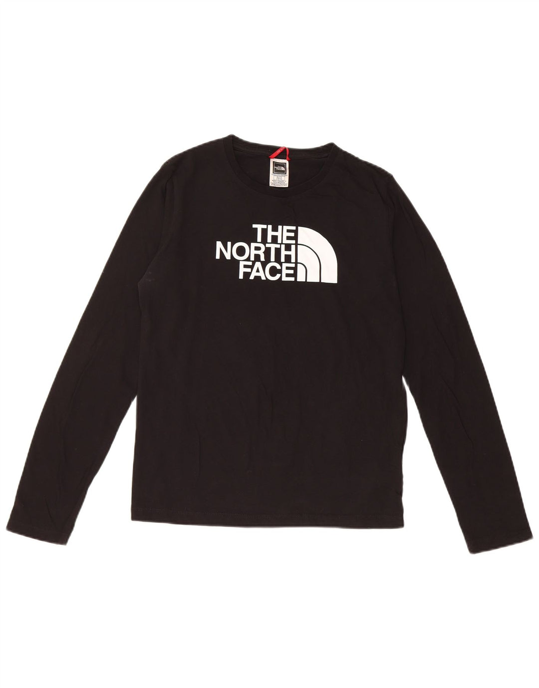 THE NORTH FACE Haut Graphique Fille Manches Longues 14-15 ans XL Noir Coton
