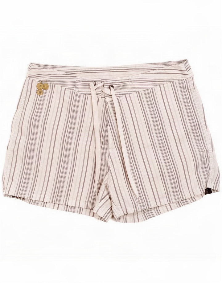 Short de bain Sundek pour homme en polyester rayé blanc moyen