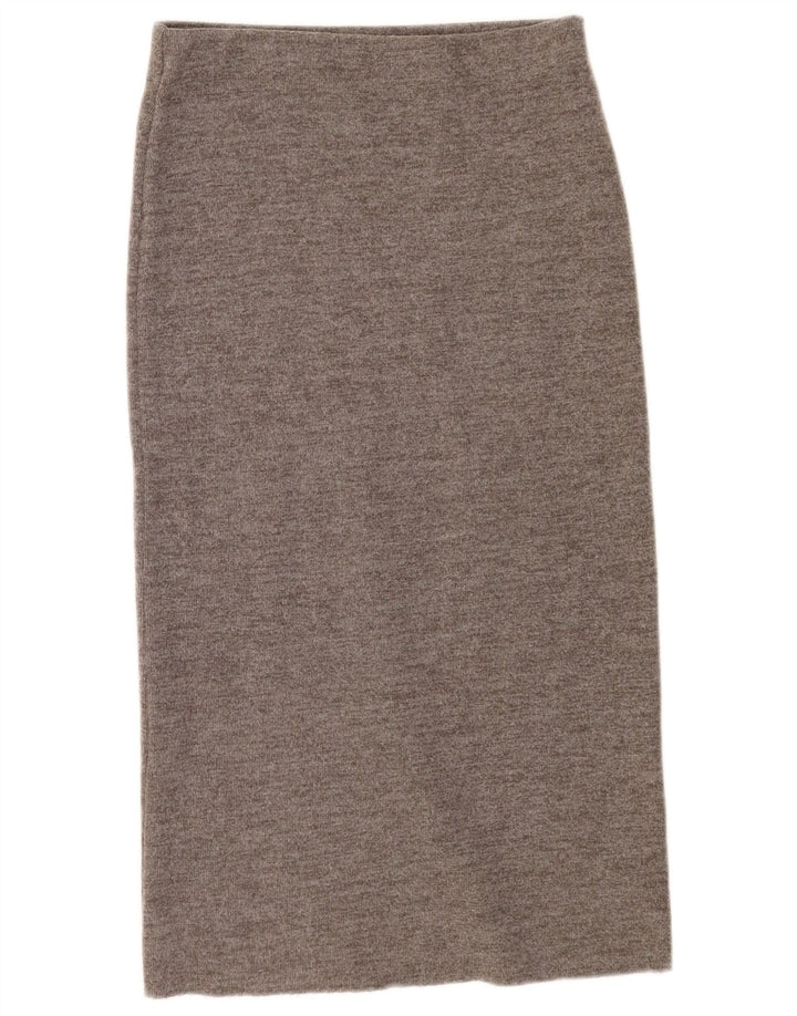 Jupe Midi Femme Zara Medium W28 Coton Gris