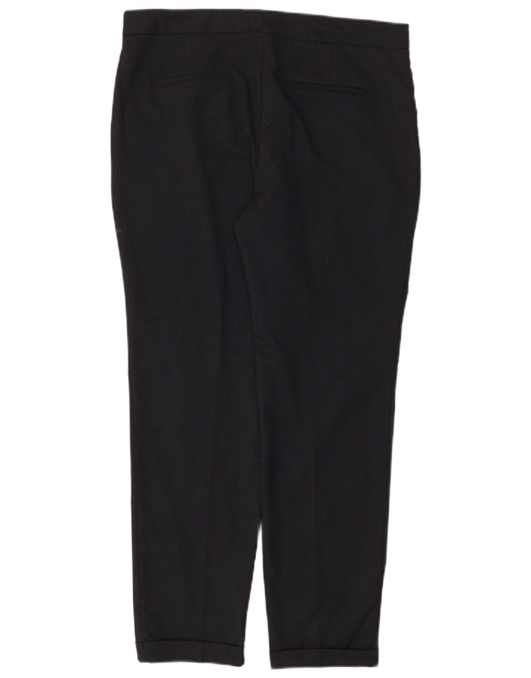 Zara Pantalon Chino Slim Femme EU 40 Moyen W30 L27 Bleu Marine Polyester
