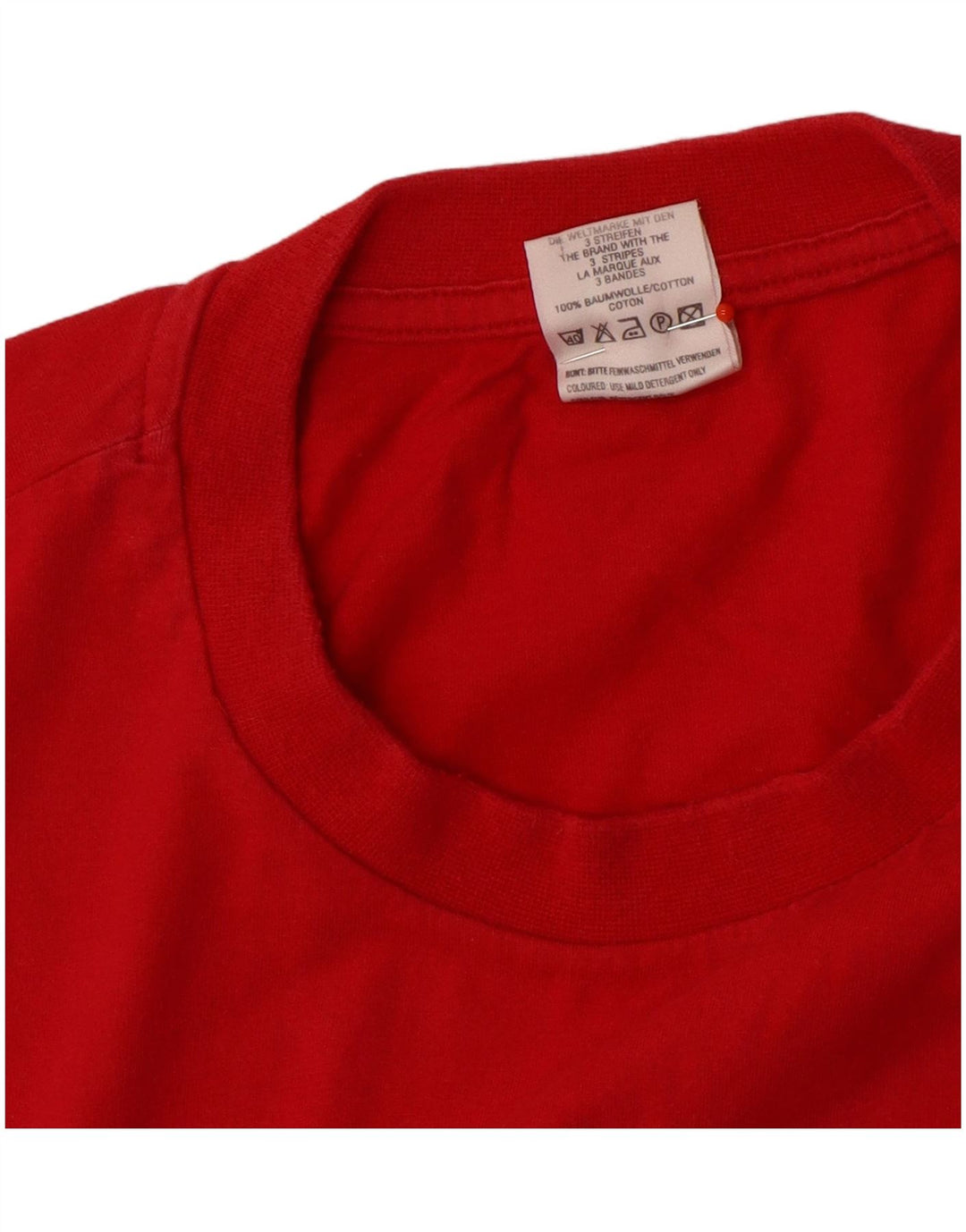Adidas T-shirt graphique pour hommes, grand coton rouge